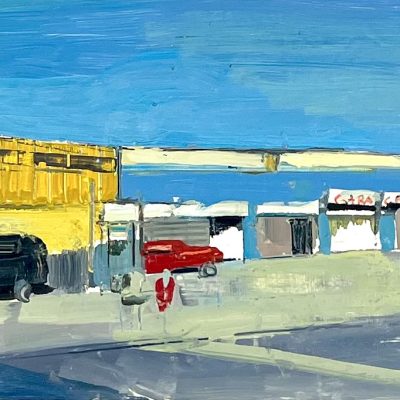 Anja Tchepets, Roadtrip USA, Öl, 16 x 29 cm
