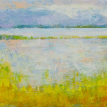 Ulrike Hansen, Blick auf die Förde, Ei-Tempera auf LW, 70 x 100cm